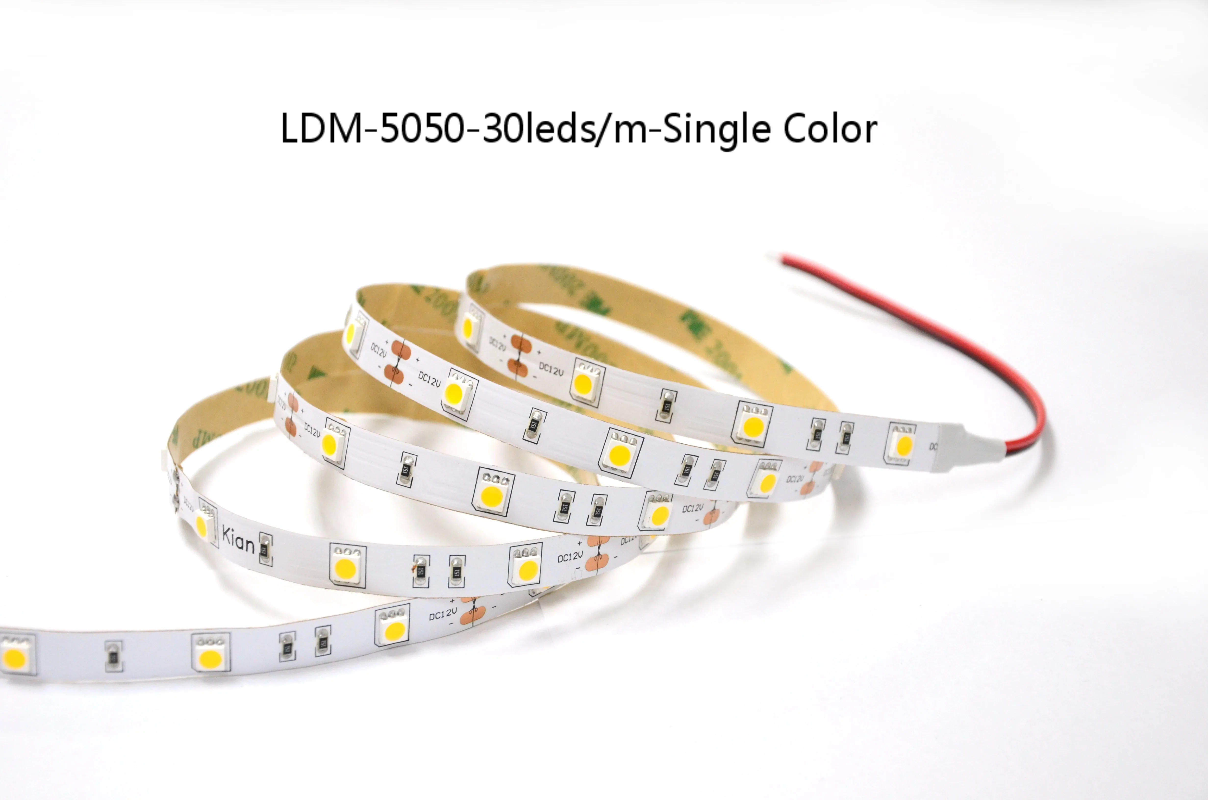 Waterproof Led Chip 30leds/m PCB 10MM 5050 DC12V/24V Changeable Strip Light