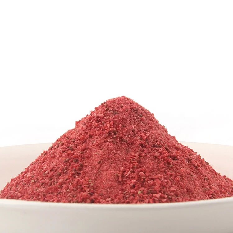 
FYFD002P Organic 20mesh freeze dried strawberry powder with sugar 