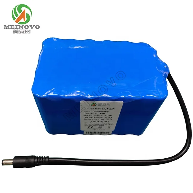 Оптовая продажа перезаряжаемые 18650 6S4P 10.4Ah 22 2 V ионно-литиевая аккумуляторная батарея LED Свет этапа запасная
