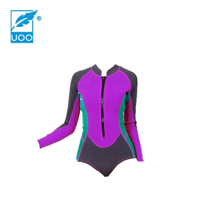 UOO Neoprene Custom Design Spring Wetsuit for Ladies with Front Zipper