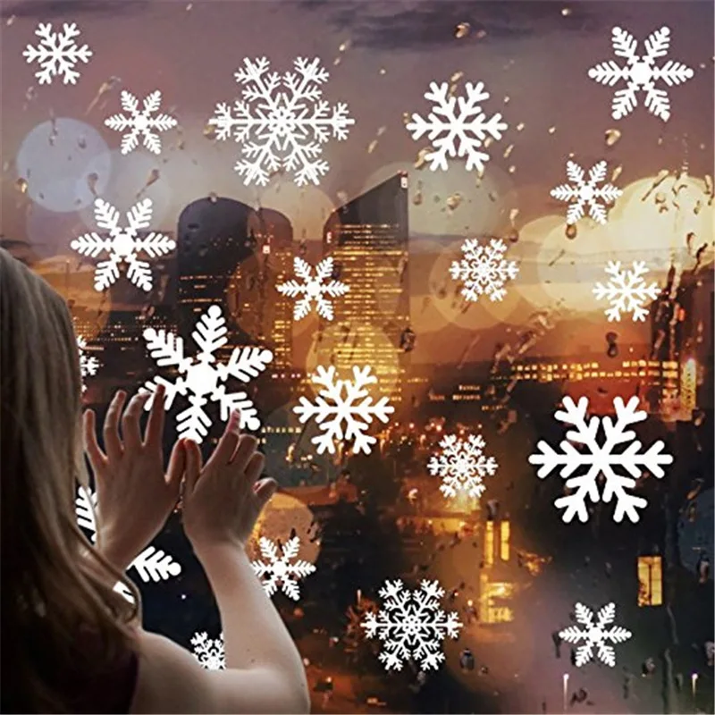 Новогодние наклейки на окна