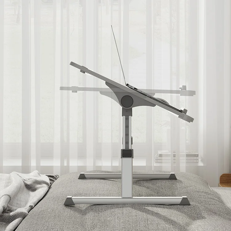 UPERGO Foldable and Height Adjustable Multi-functional Folding Lazy Bed Laptop Desk Study Table