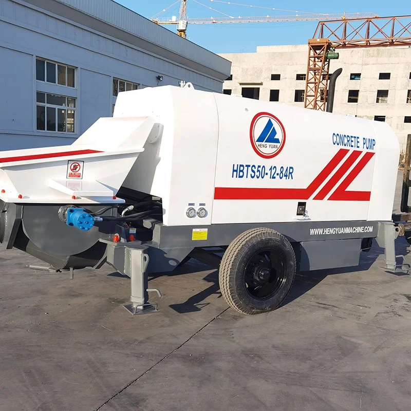 electric motor drive portable concrete pump high cost effective pump machine with Kawassaki hydraulic pump and 100m pipes