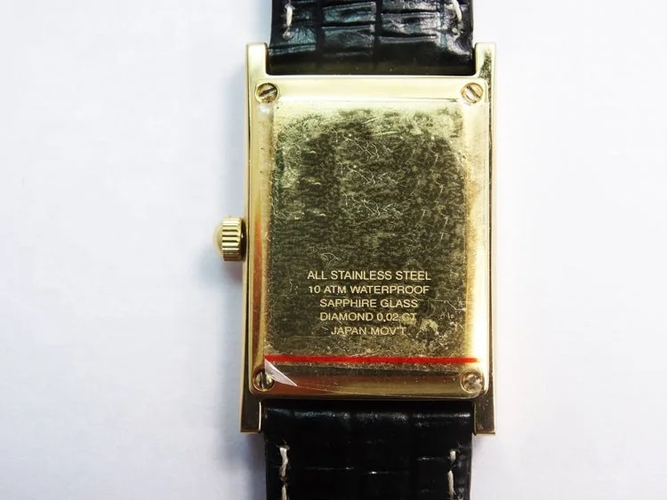 Strap Watches Men Watch Stainless Steel Crocodile Pattern Leather Unisex Alloy OEM Square Analog SAPPHIRE Crystal Buckle