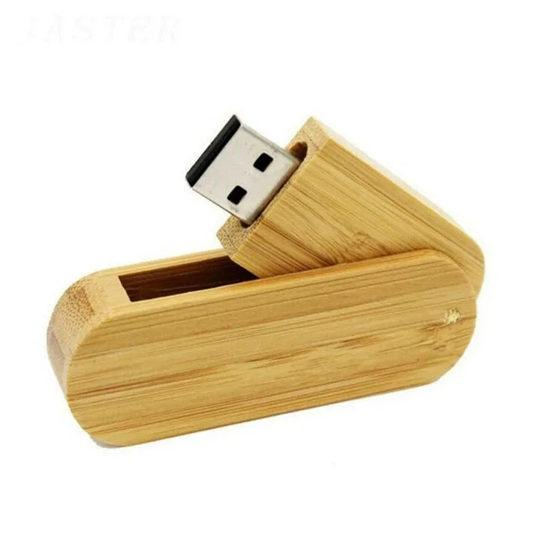 High Quality Business Custom Gift USB Flash Drive with Laser Engraved Wooden Box Cheap Promotion USB 3.0 Interface