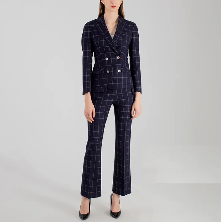 Custom Low MOQ Manufacturer Oem High Quality Latest Ladies Formal Office Business Women Blazer Jacket Pant Suits For Ladies