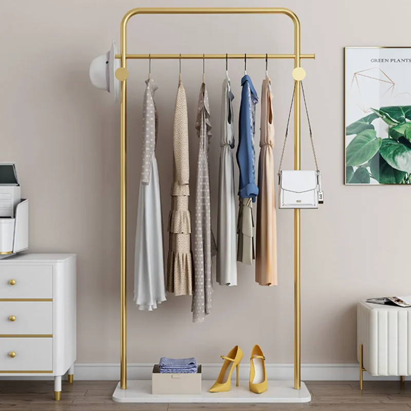 New Type Top Sale Modern Marble Base Multifunction Hanger Metal Coat Rack Stand