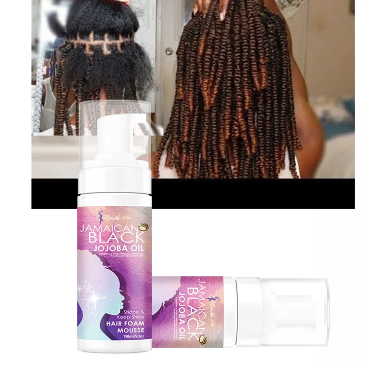 Perfect For Perm Rod Sets Touchable Frizz-Free Finish Hair Wave Mousse For Braids Custom
