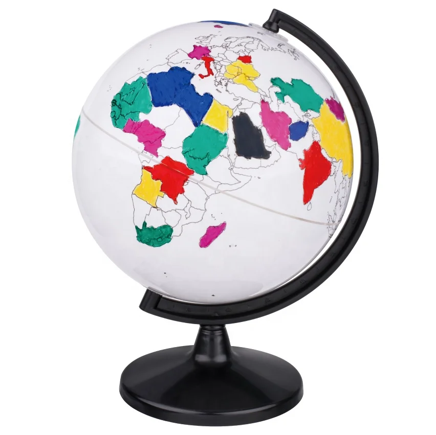 Wholesale Geography Teaching World Globe Interactive Children and Parents Geographic Toy Play Earth Globe Model with Markers