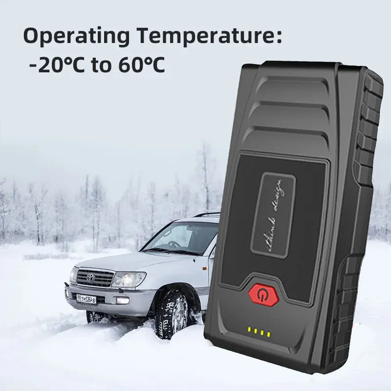 Factory Price OEM/ODM 8000-30000mAh 12V USB-C Powerbank with LED Flashlight Emergency Tool Kit Mini Car Jump Starter