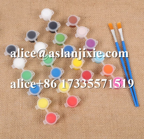 Wholesale empty paint pot 5ml 6pcs capping mold / Paint Strips for Kid Student Plastic Storage Containers sealing mold part