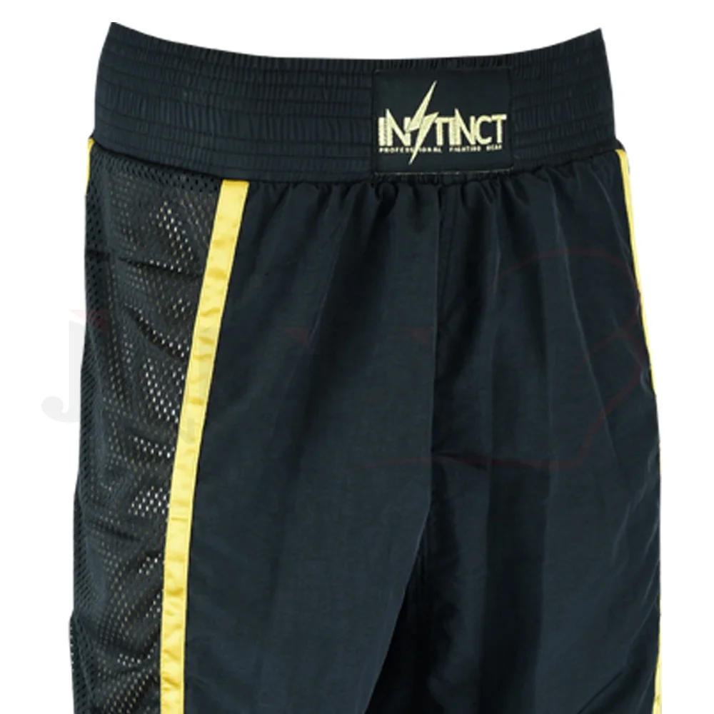 New Design Wholesale trouser custom kickboxing pant with logo muay thai trouser black color