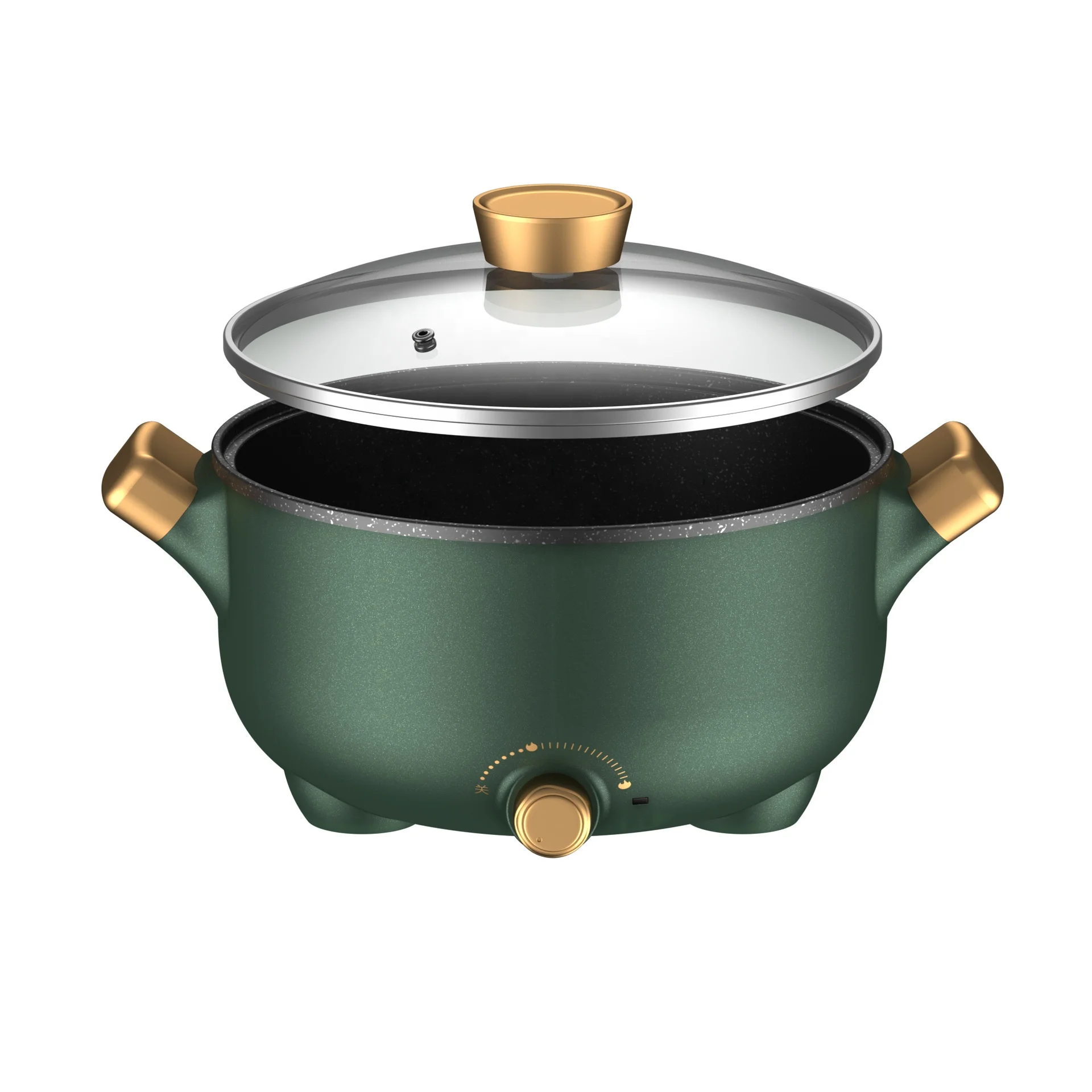 Electric Hot Pot Mini Cooker 3L Noodles Pot Multifunctional Electric Cooker For Pasta,Shabu-shabu,Soup,Portable Pot