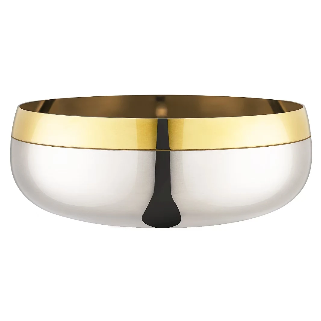 New 15oz Gold Bowl Red Wine  Cocktail Glass for Drinking Dessert Ice Cream 304 stainless steel russian glass (wine glass)