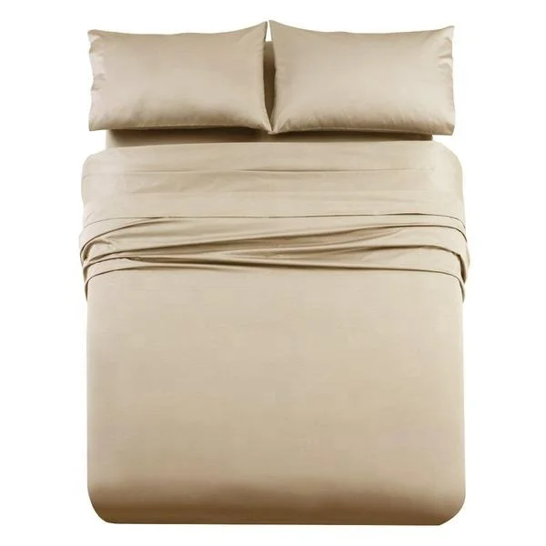 Customized 100% Bamboo Lyocell Fitted Sheet For Queen Size Bed With Deep Pocket