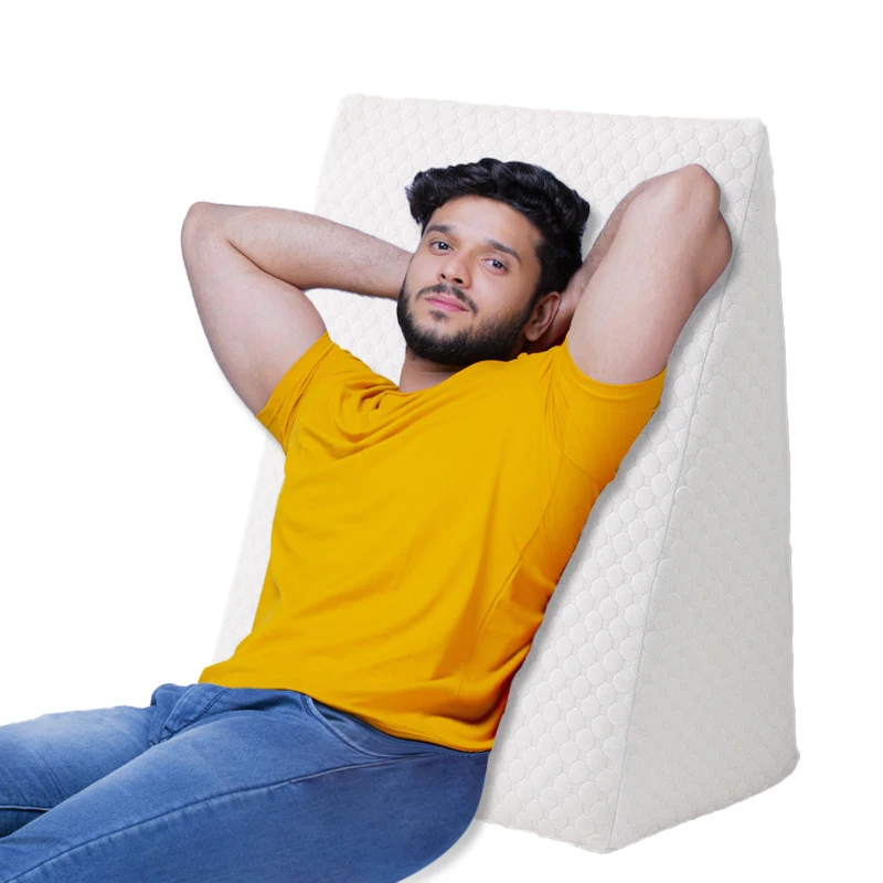 Headboard Sleeping Reading Rest Leg Elevation Back Support Triangle Wedge Bed Pillows