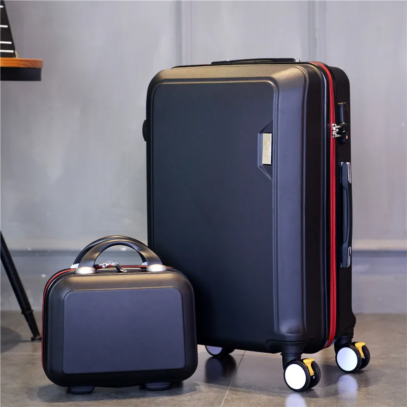 YX16993 Custom Logo Sweet Case Bags PC Suitcas ABS Zipper Valiz Big Travel Luggage Mala de Bordo Suitcase with Large Capacity