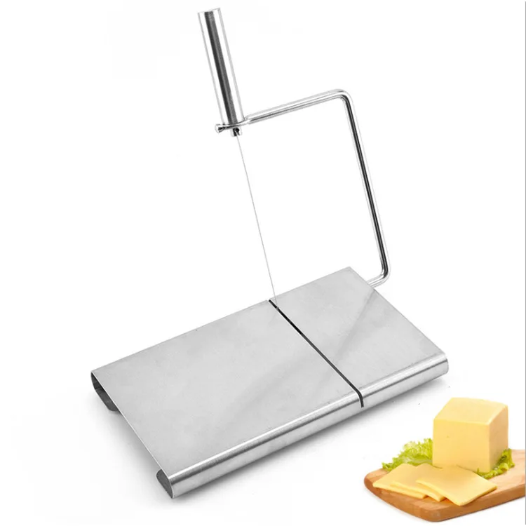 Cheese Slicer, Stainless Steel Cheese Cutters,Wire Cheese Slicer for Cheese Butter with 5 Replacement Wires