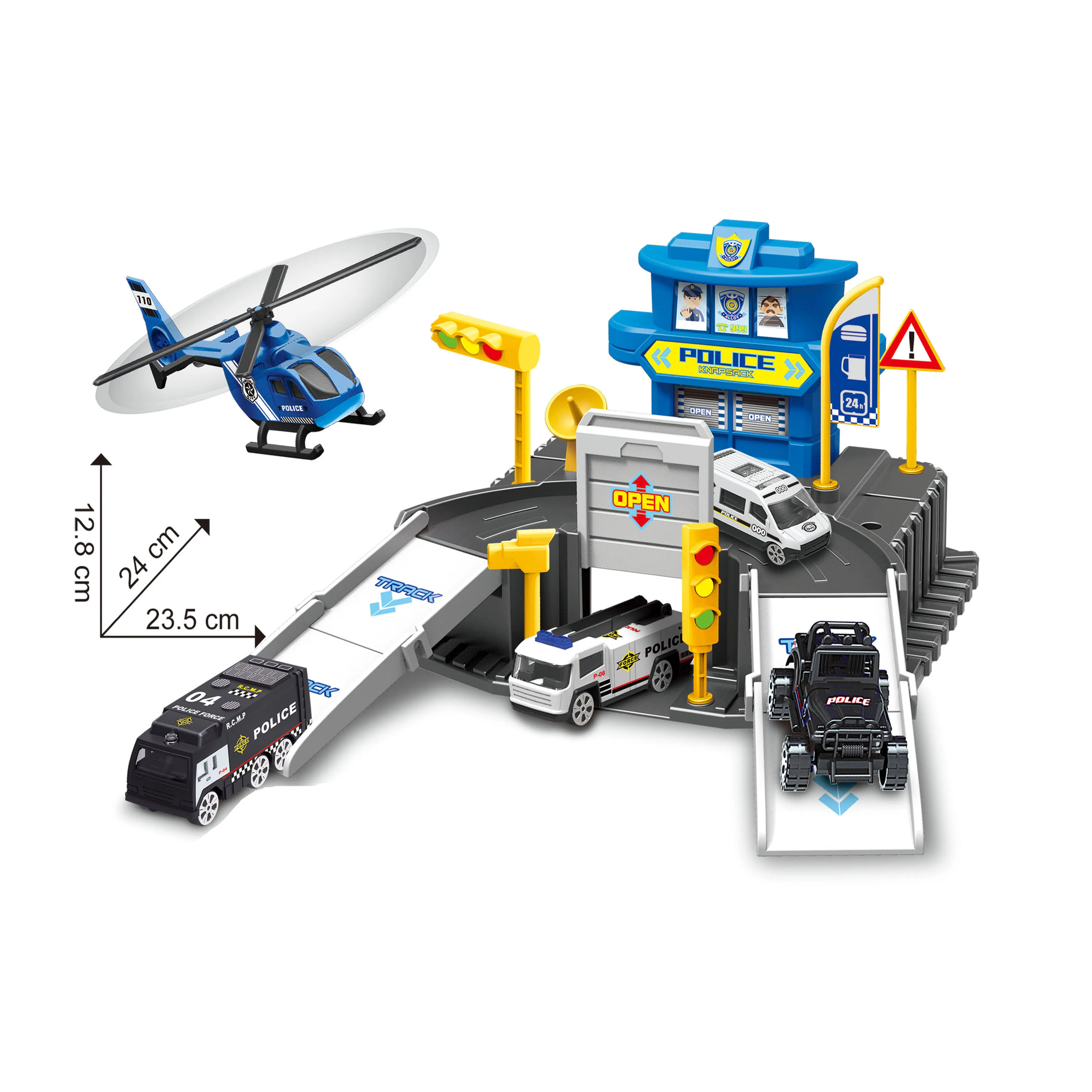 City Station  New Backpack  Car  Play  Game set Deformation Garage Play Set Toy Parking Lot