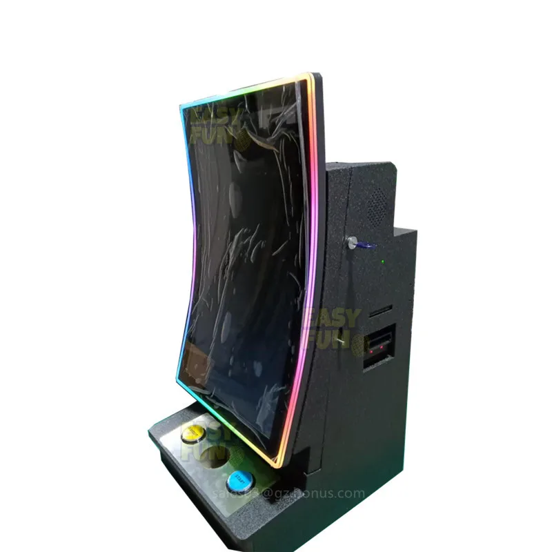 Coin Operated Counter Top Game Machine Curved 27 inch Touch Pot o Gold Multi Game Metal Table Top