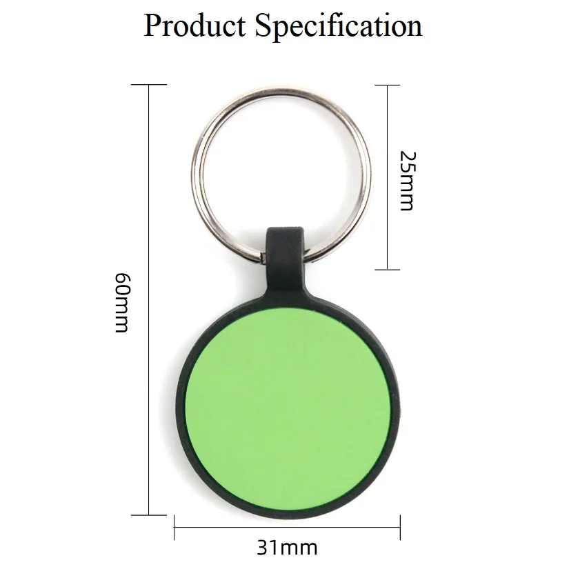 Good Quality Round Shape Silicone Dog ID Tag Soft Personalized Dog ID Tags