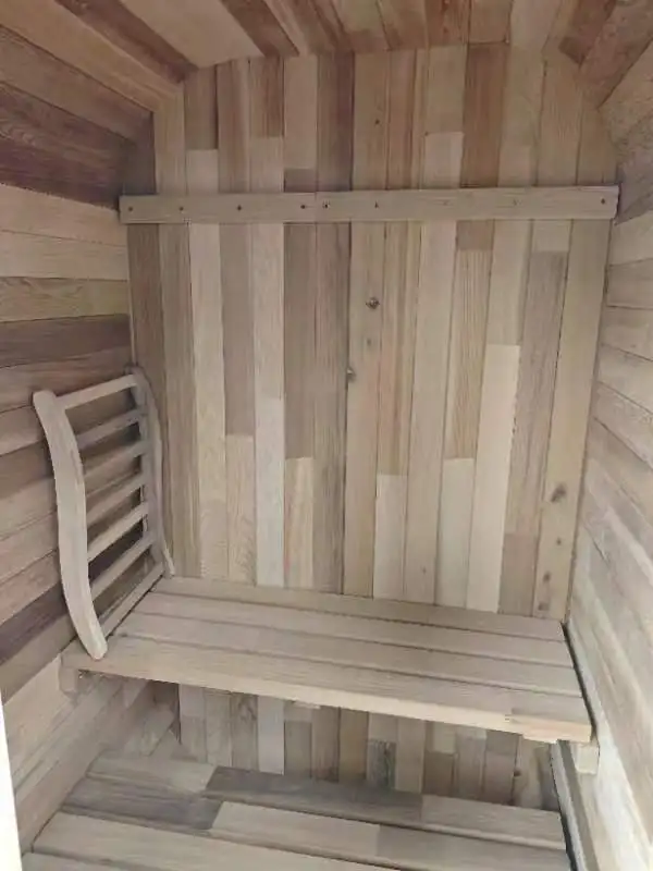 1 Person Square Cedar Sauna Outdoor Steam Sauna Room Cube Sauna with 6KW Harvia Heater