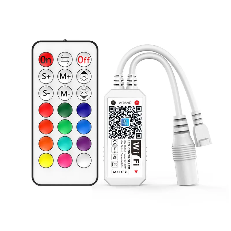 DC9-28V Android IOS Alexa Magic Home Mini RF 21 ключ wifi rgbw светодиодный контроллер для RGBW светодиодные полосы света
