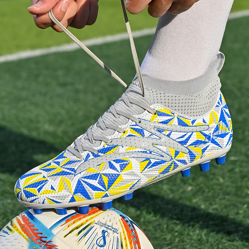 Design Shoes Custom Sneakers American Turf Outdoor Football Shoes Accessories Football Cleats Soccer Ball Size 4 White Tennis