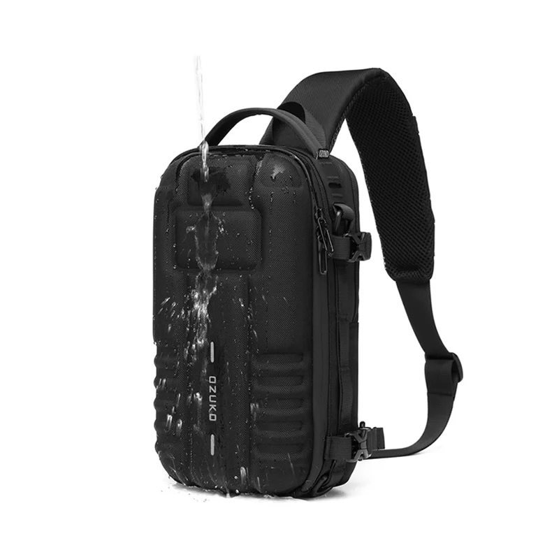 Ozuko 9565 New Arrival Tactical Sling Bag For Men Original Design Tripod Trendy Waterproof Crossbody Camera Sling Bag