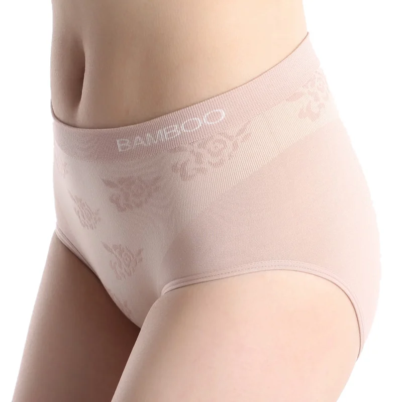 BAMBOO |  OEM High Quality Seamless Hipster Custom Panties Women Wholesale Underwear High Waist Woman Panty Sexy