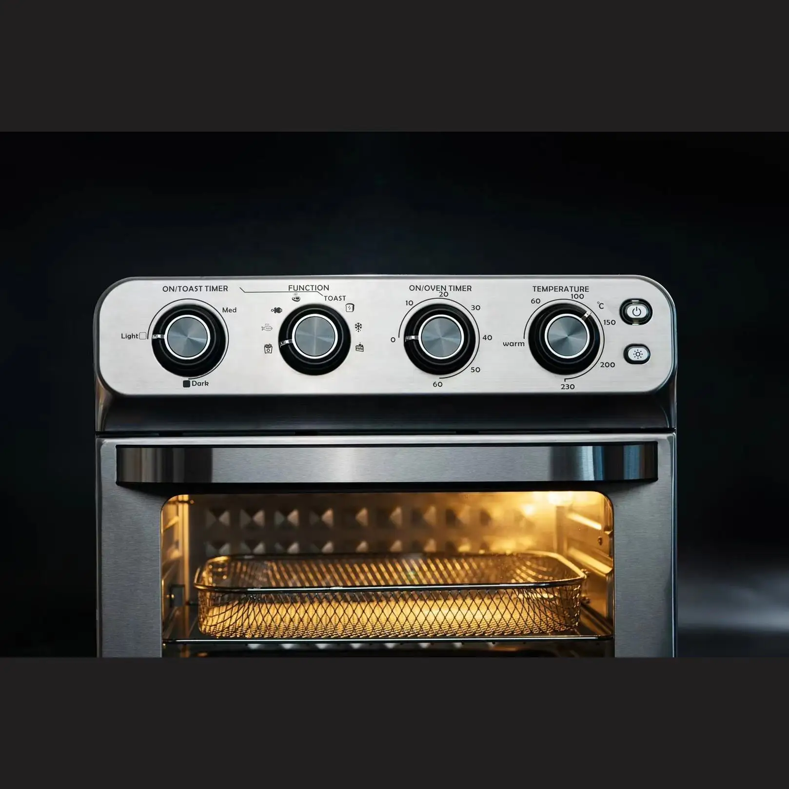 Hot sale 25L  Air Fryer Toaster Oven  LCD Display Convection air fryer oven