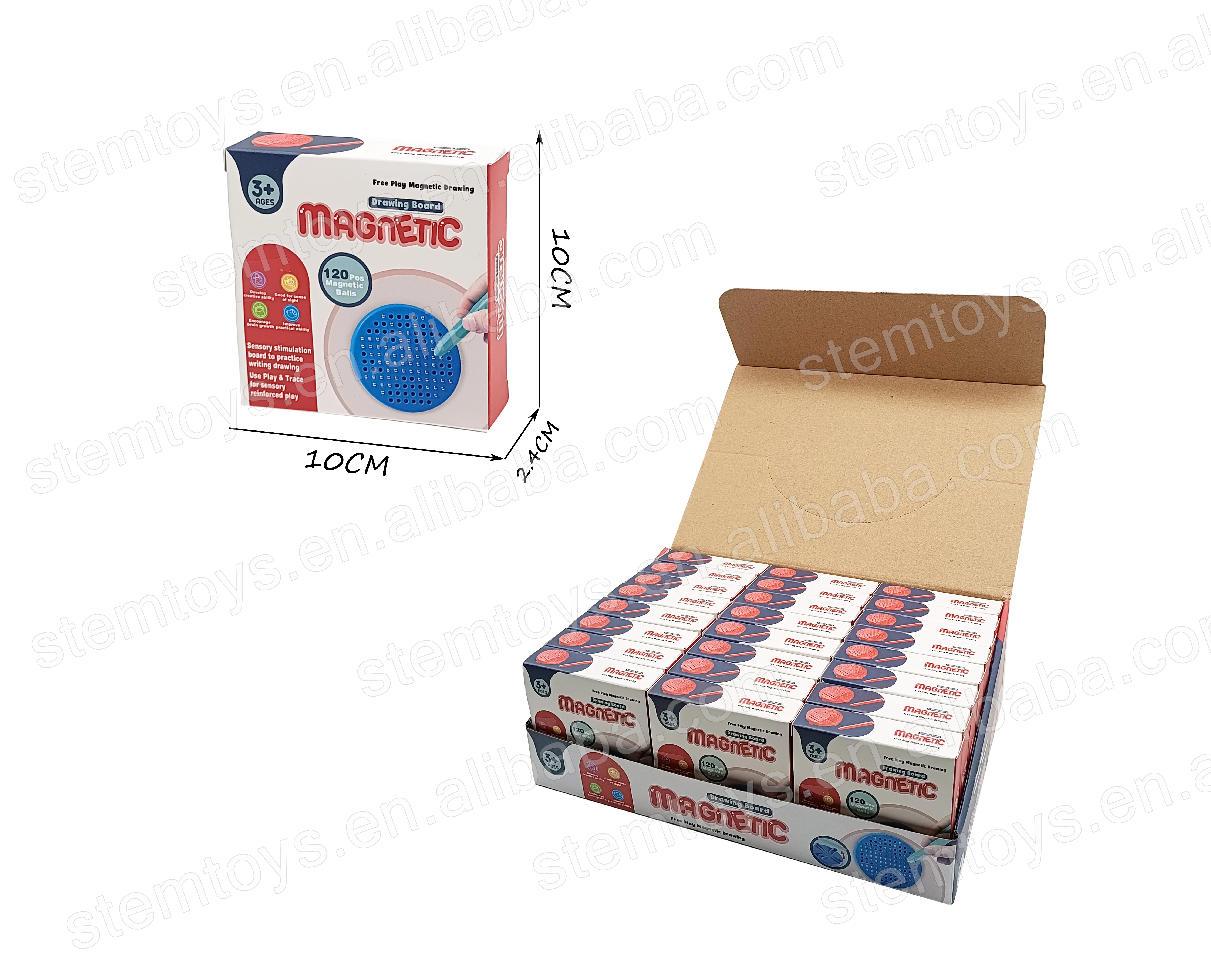 IQ game preschool magnetic drawing board love leter game stem educational toys for kids