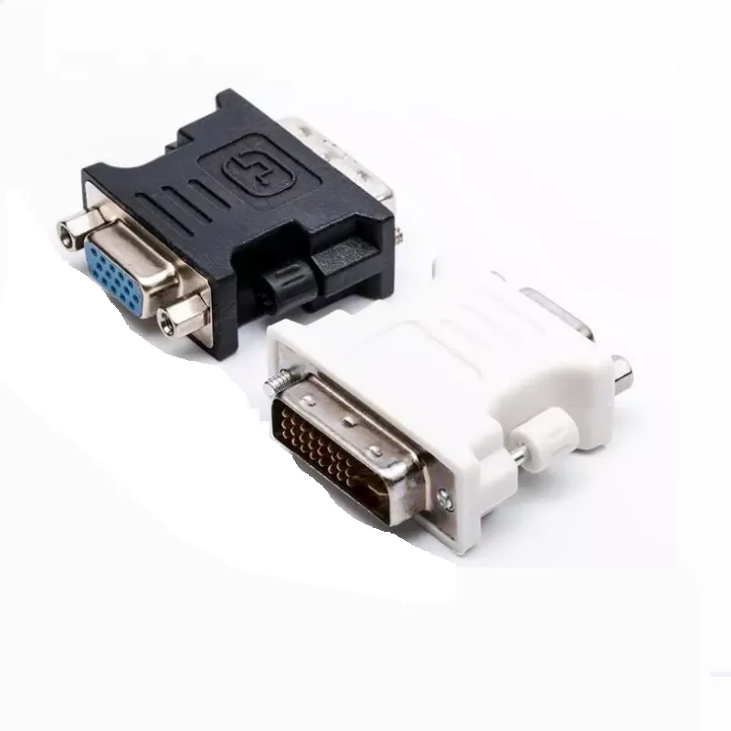 DVI-D TO VGA адаптер DVI 24 + 1/24 + 5 PIN типа «папа» to VGA 15-полый штифт адаптер конвертер