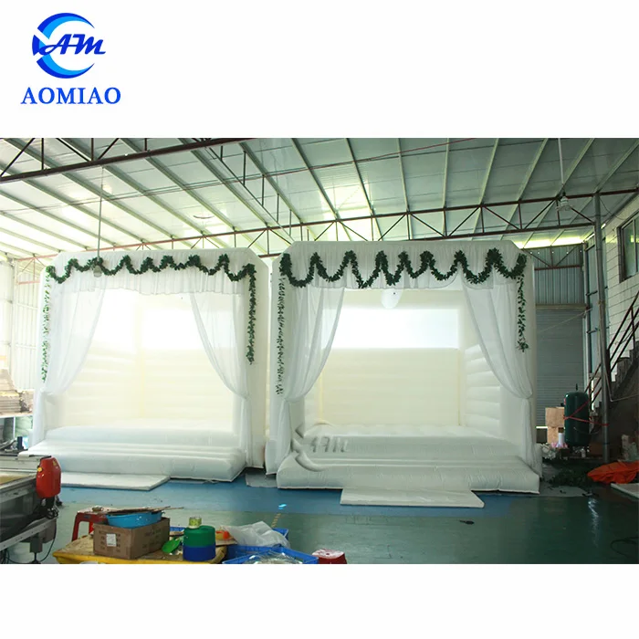 Надувная квадратная Свадебная палатка Aomiao, белый надувной замок для свадьбы, распродажа