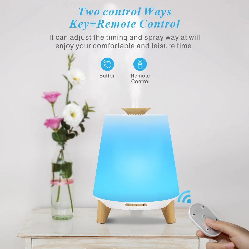 2022 new design Essential oil diffuser 300 ml Remote Control bluetooth speaker Music aroma diffuser for hotel lobby
