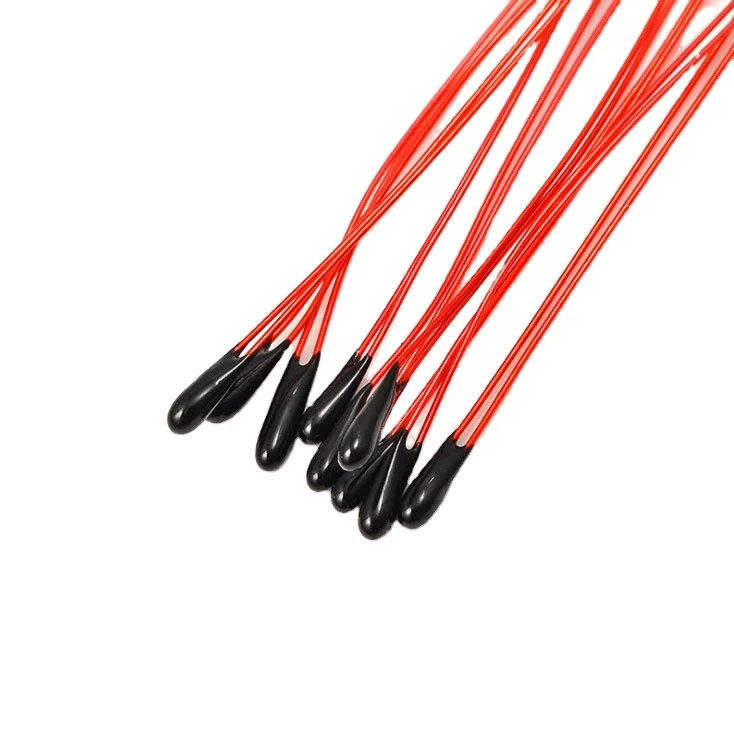 NTC enameled wire thermistor MF52B 10K100K B3950 temperature sensor small black head 1%