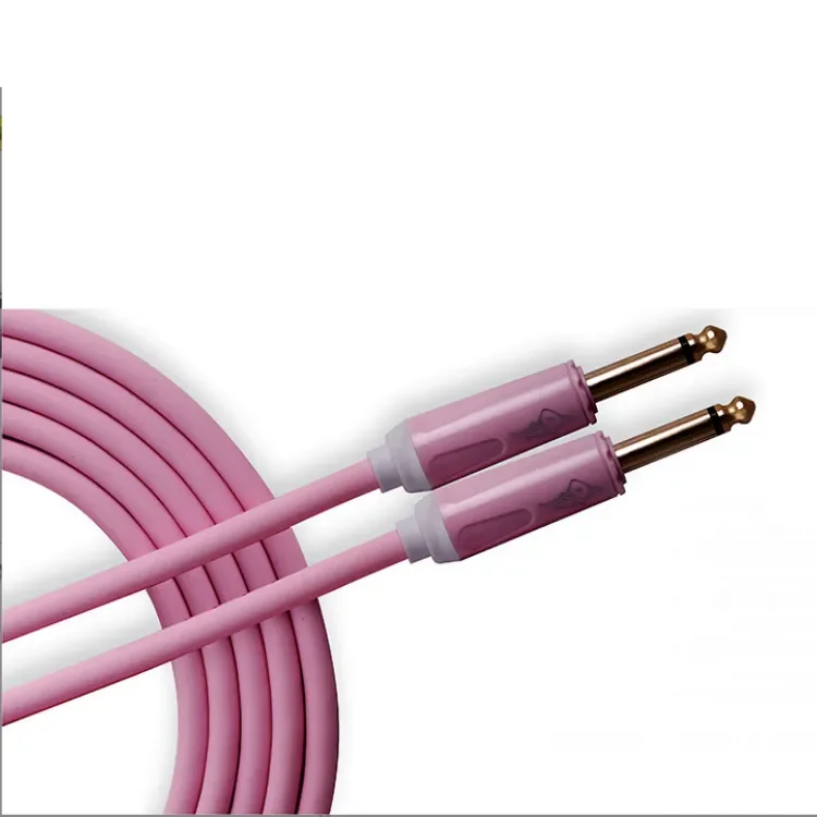 Best Selling 3M 10FT 1/4 Inch Mono Jack Colorful Instrument Cable OFC Audio Cable Guitar Cable