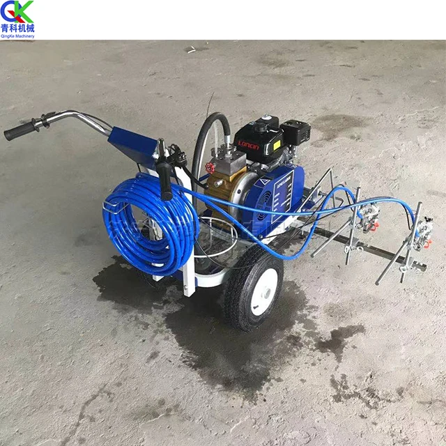 High quality Automatic Airless Line Striper  cold liquid spray painting road marking machine for price