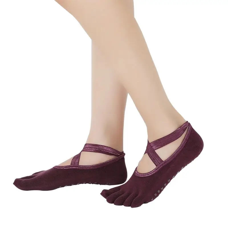 Носки для йоги нескользящие носки для пилатеса, чистый Барр, танец