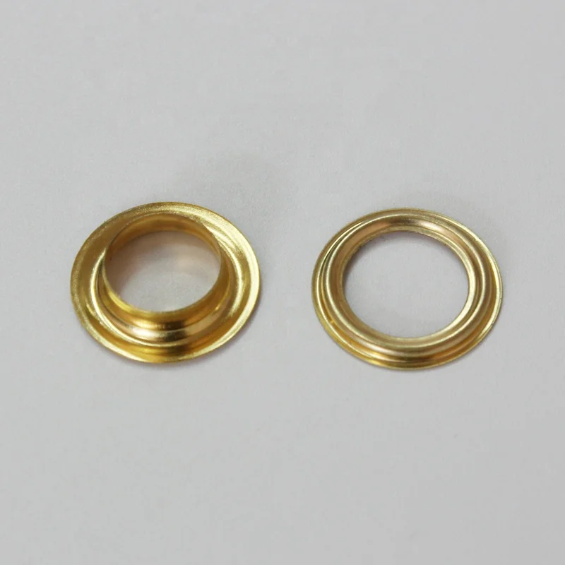 Custom Logo Round Mesh Brass Copper Metal Grommets Eyelets Ring For Garment Clothing And Shoes