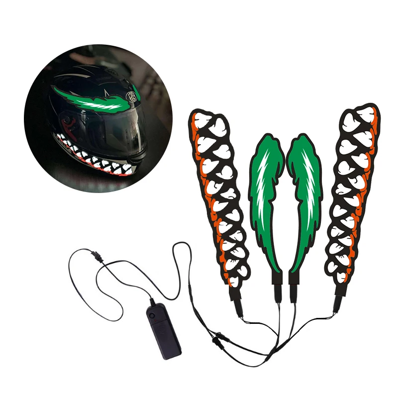 venom Motorcycle Helmet Cold LED Light Helmet Led Strip Light Kit Bar Accessories Light Decoration