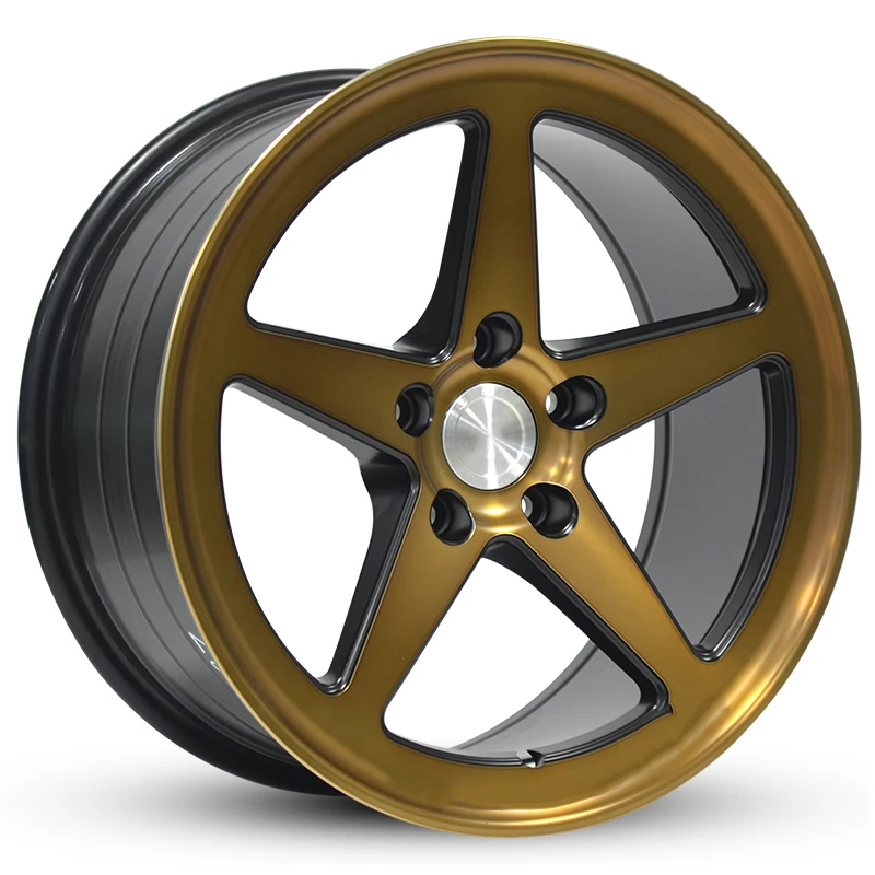 Custom Aluminum Alloy Rim Five Spoke 4 5bolts Racing Deep Lip Wheels Forged Lightweight Flow Forming Aftermarket Cast Wheel