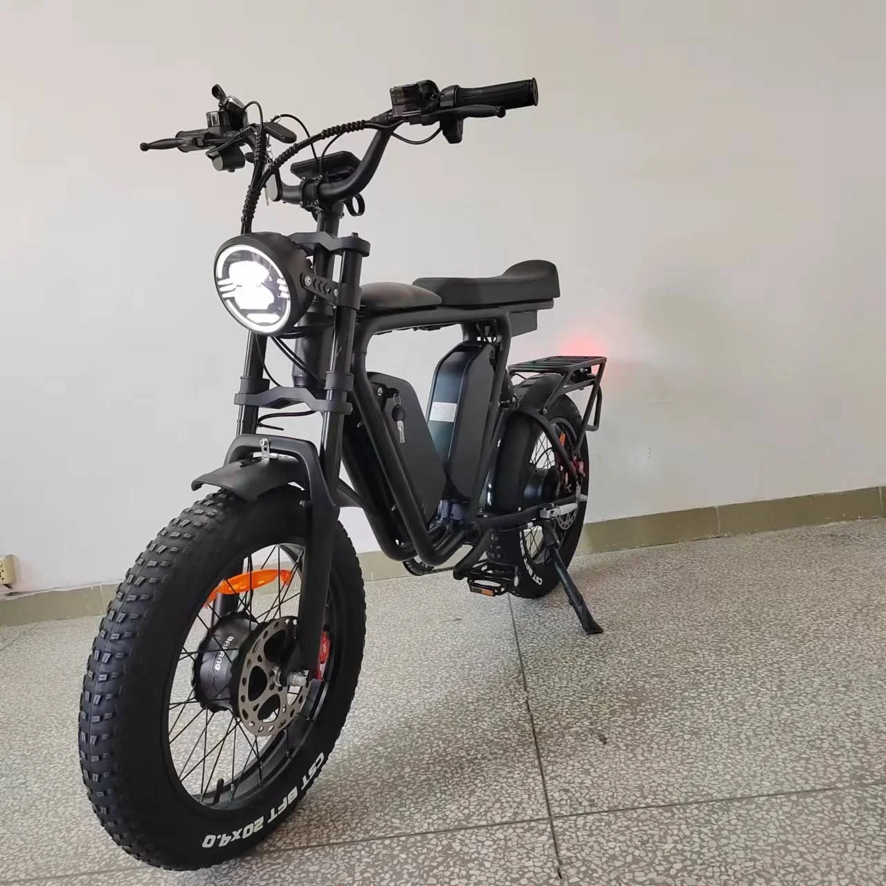 Ebike bafang Dual Motor 48V1000Wx2 Korea Dual Battery 44Ah Oil Brake Full Suspension Long Seat Fat Tire Fast Electric Bicycle