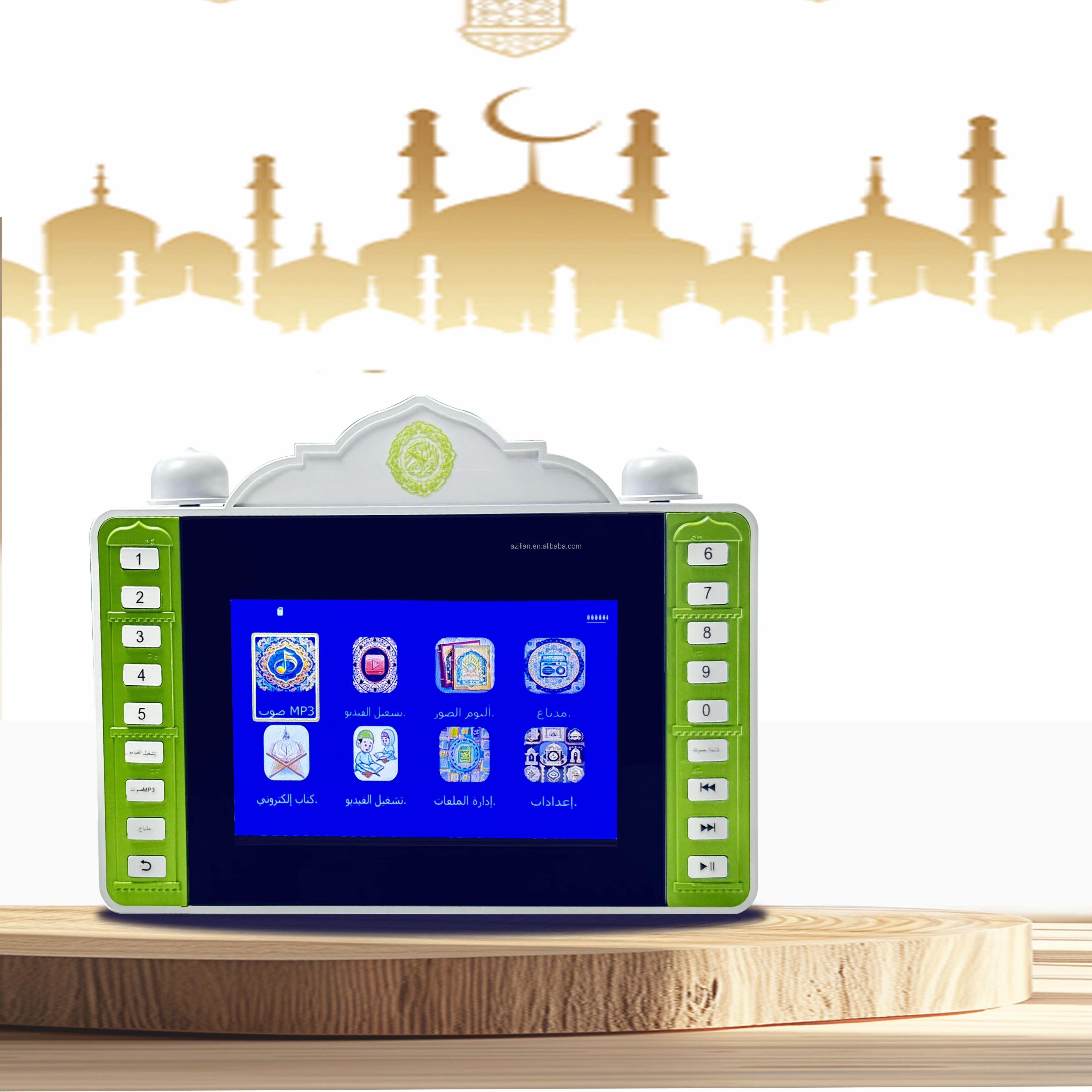 Quran digital mp4 player Azan Clock digital audio player Prayer