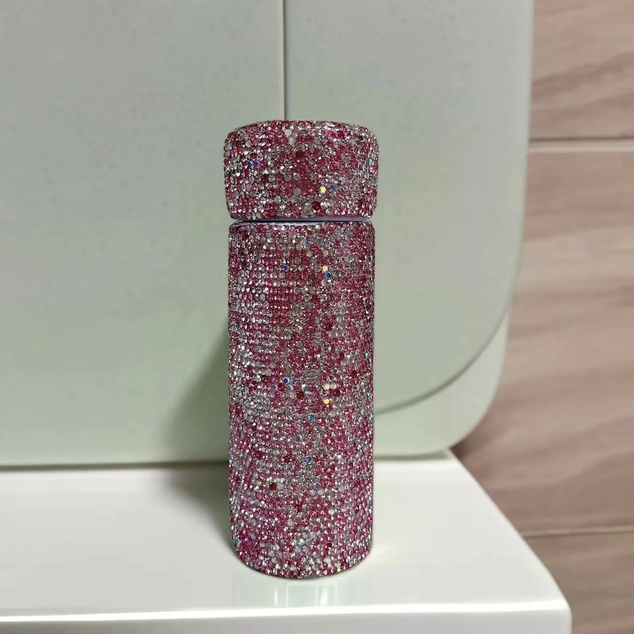 Crystal Rhinestone Diamond Mug Portable Pocket Car Coffee Insulated Flask Thermos Tumbler Bling Vacuum Cup