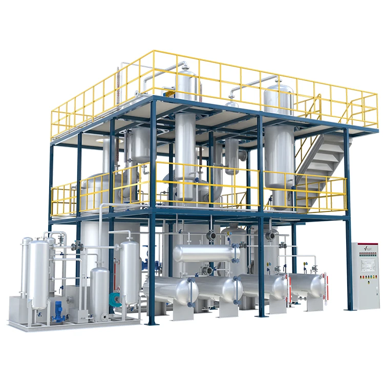 3Tons Plastic Pyrolysis Oil And Used Motor Oil To Diesel Oil Distillation Plant For Refinery
