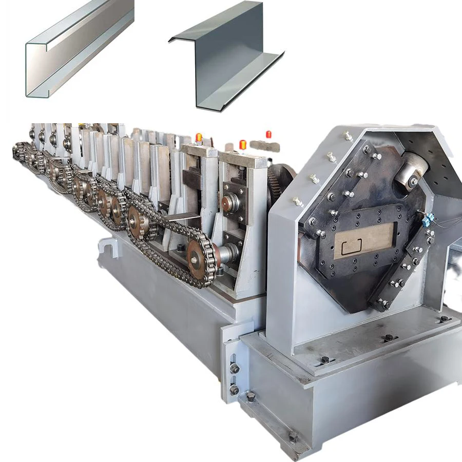 Low Price C Channel Steel C Z Purlin Roll Forming Machine Price