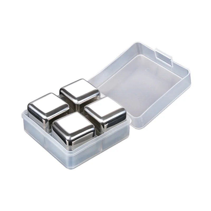 
304 stainless steel metal ice cubes quick frozen metal ice cubes set of creative whisky stainless steel ice cubes tarta 