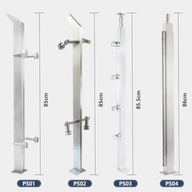 Directly Wholesale Outdoor Indoor Square Pipe Stainless Steel Balustrade Deck Cable Railing