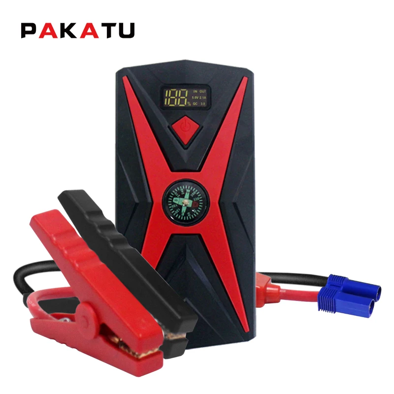 high capacity car jump starter start current 1000A PEAK current 2000A battery 20000mmAh